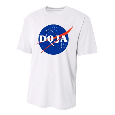 Doja Universe Nasa Blue Doja Cat Performance Sprint T-Shirt