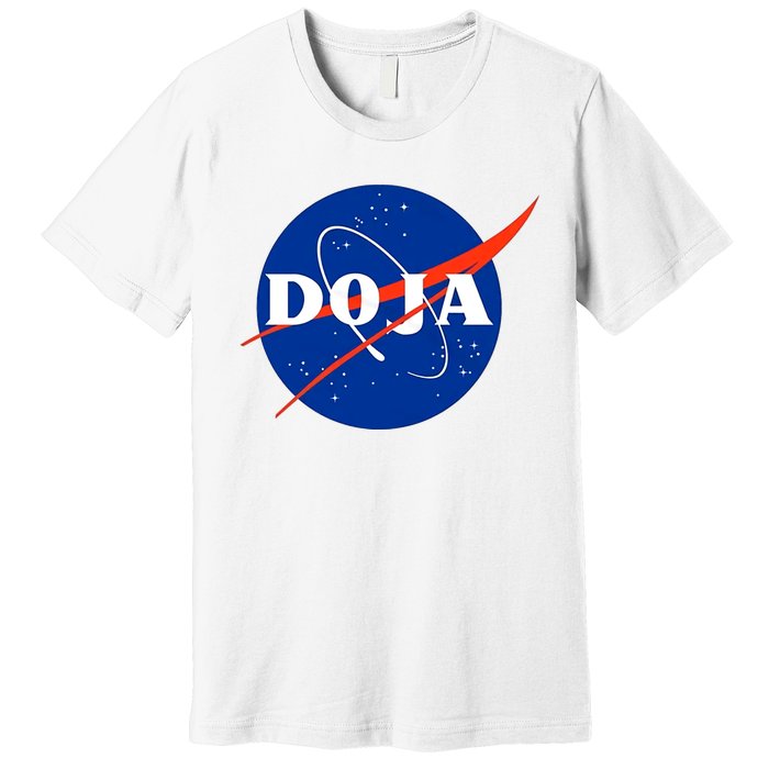 Doja Universe Nasa Blue Doja Cat Premium T-Shirt