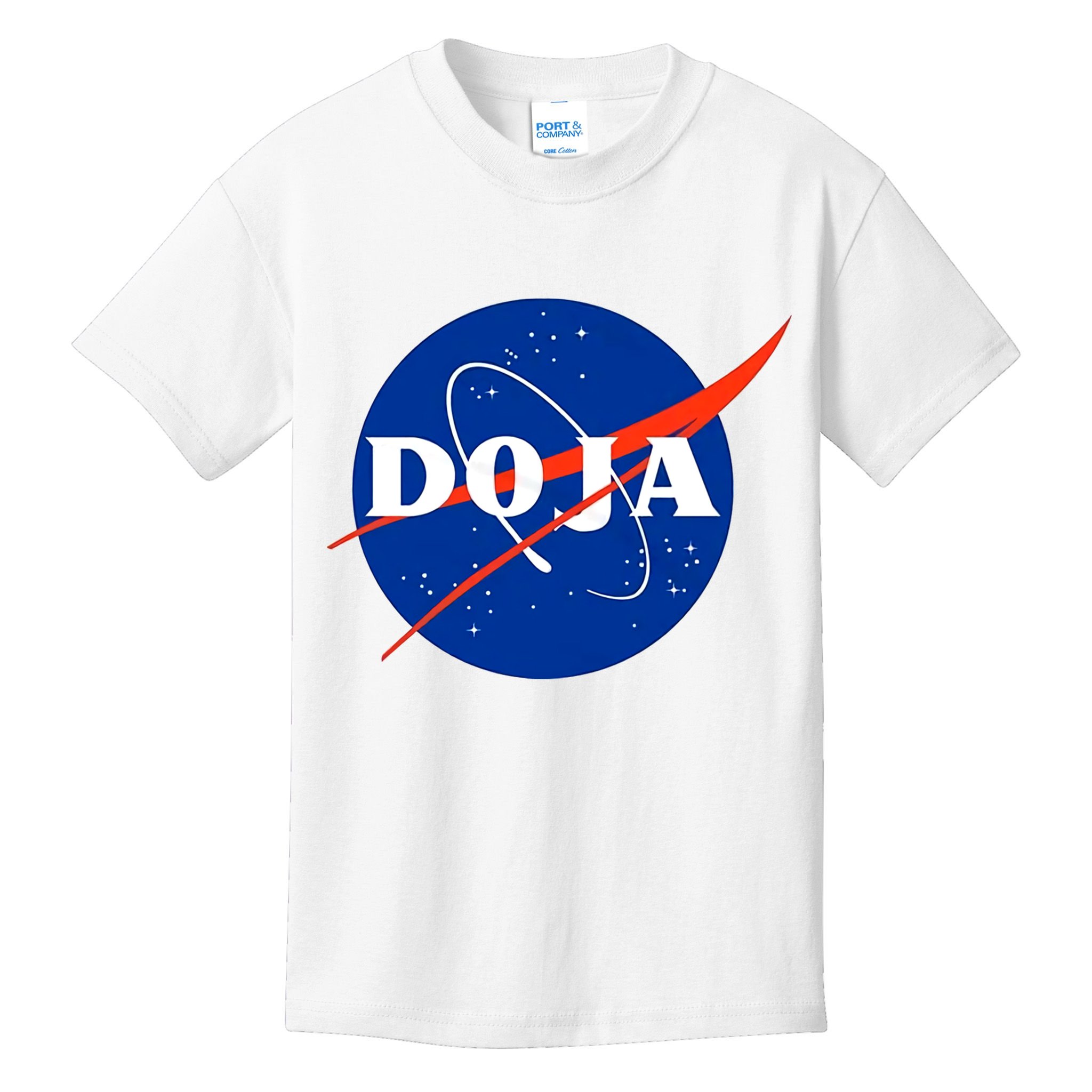 Doja Universe Nasa Blue Doja Cat Kids T-Shirt