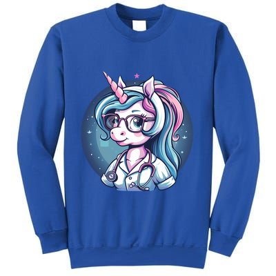 Doctor Unicorn Nursing School Stethoscope Nurse Unicorn Cool Gift Sweatshirt