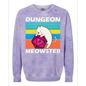 Dungeon Meowster Colorblast Crewneck Sweatshirt