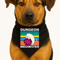 Dungeon Meowster USA-Made Doggie Bandana