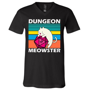 Dungeon Meowster V-Neck T-Shirt