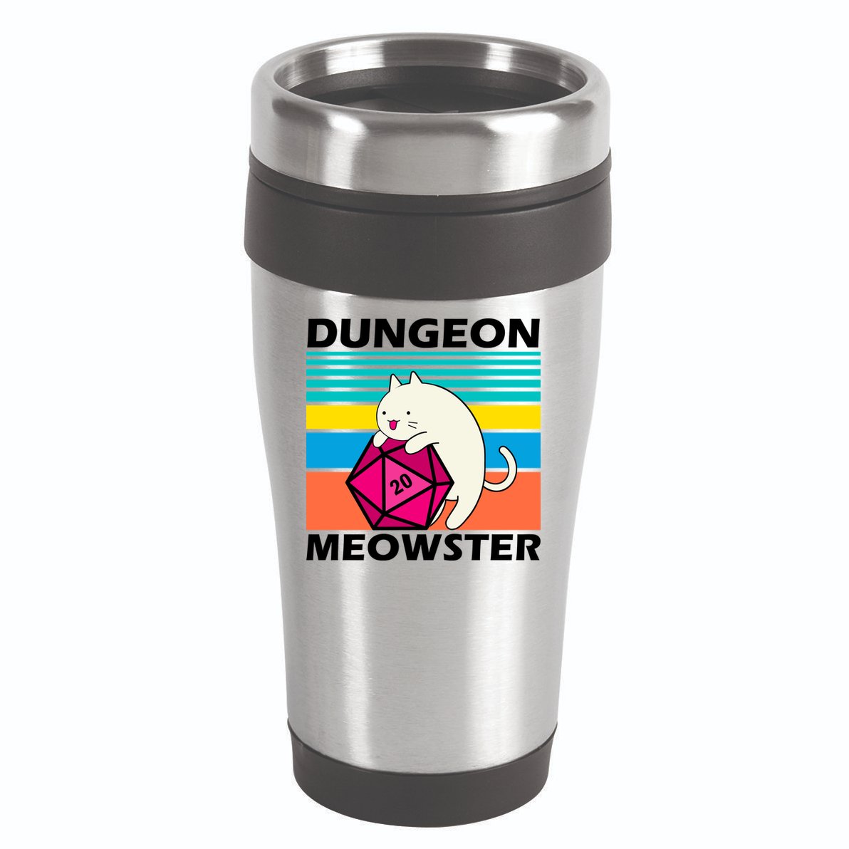 Dungeon Meowster 16oz Travel Tumbler