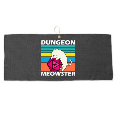 Dungeon Meowster Large Microfiber Waffle Golf Towel