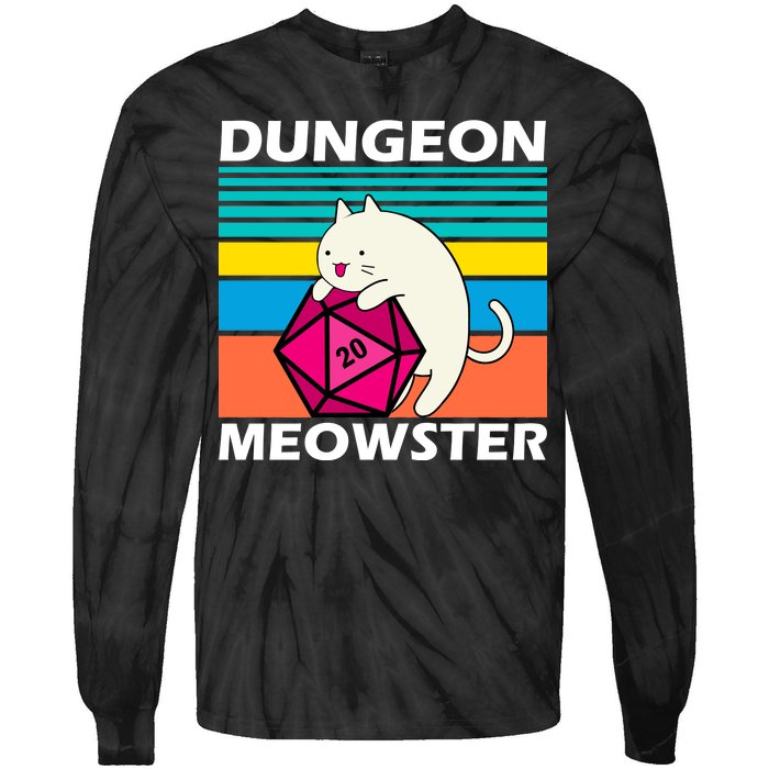 Dungeon Meowster Tie-Dye Long Sleeve Shirt