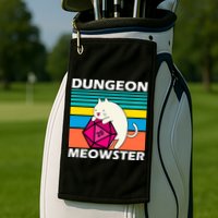 Dungeon Meowster Golf Towel
