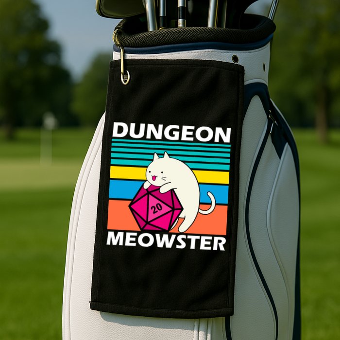 Dungeon Meowster Golf Towel