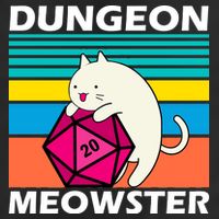 Dungeon Meowster Golf Towel