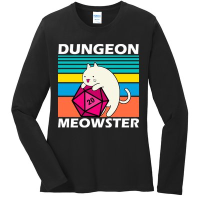 Dungeon Meowster Ladies Long Sleeve Shirt