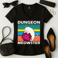 Dungeon Meowster Women's V-Neck T-Shirt
