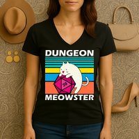 Dungeon Meowster Women's V-Neck T-Shirt