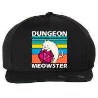 Dungeon Meowster Wool Snapback Cap