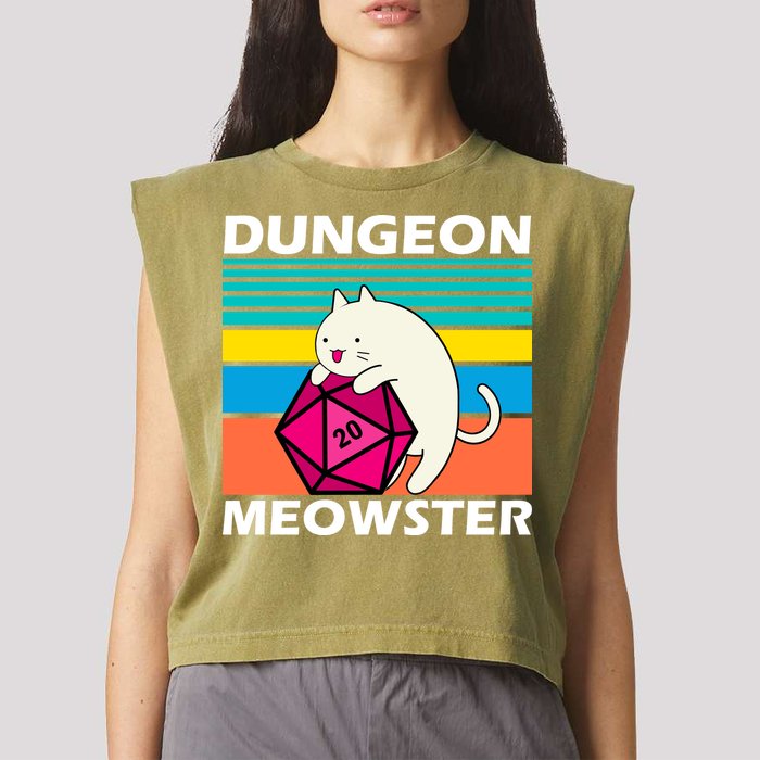 Dungeon Meowster Garment-Dyed Women's Muscle Tee