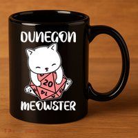 Dungeon Mewoster 11oz C Handle Ceramic Mug