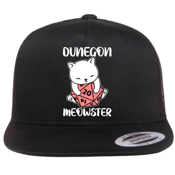 Dungeon Mewoster Flat Bill Trucker Hat