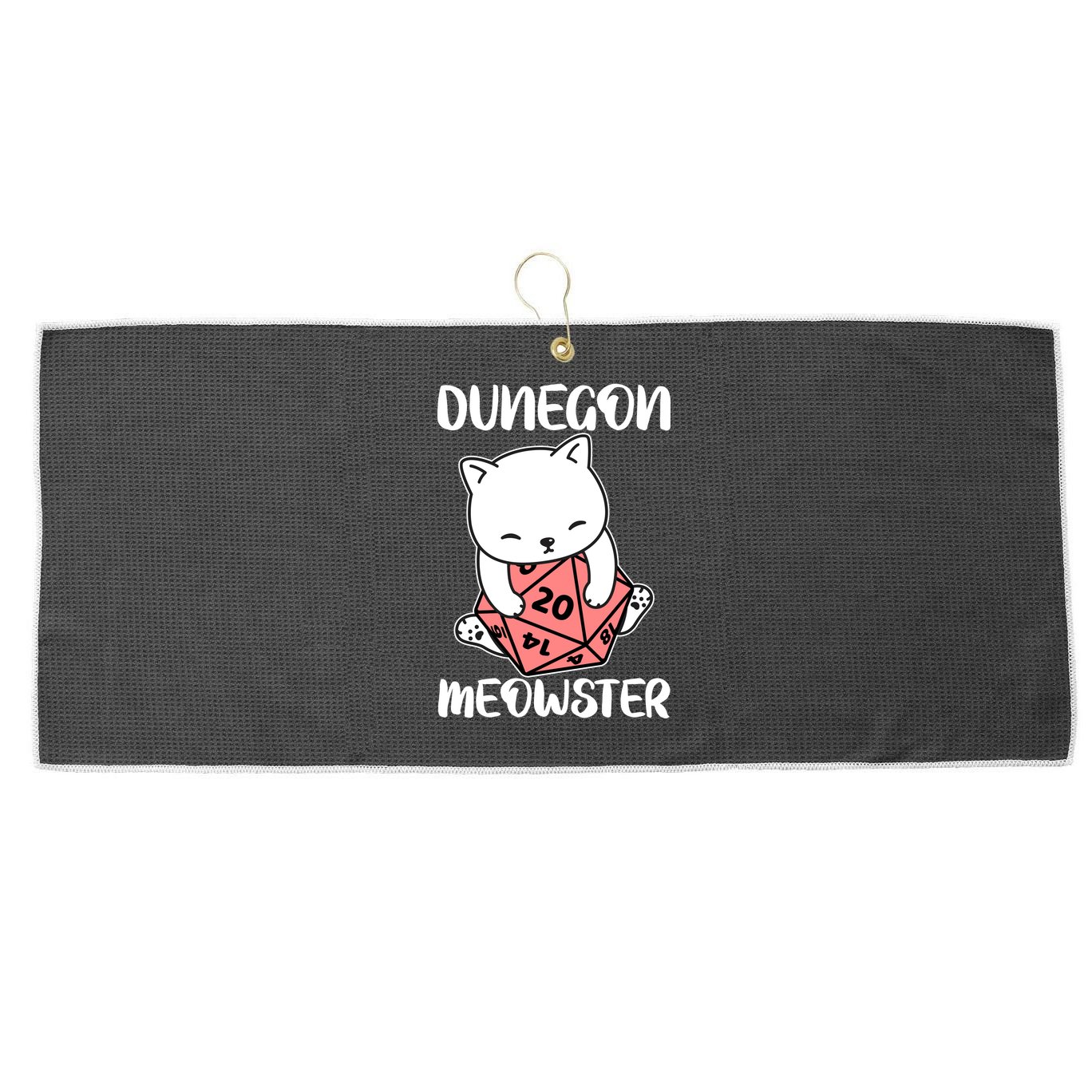 Dungeon Mewoster Large Microfiber Waffle Golf Towel