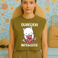 Dungeon Mewoster Garment-Dyed Women's Muscle Tee