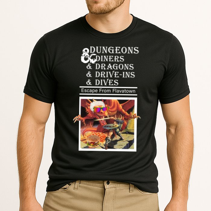 Dungeons & Diners & Dragons & Drive-Ins & Dives Performance Shirt
