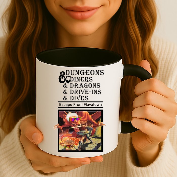 Dungeons & Diners & Dragons & Drive-Ins & Dives Coffee Mug