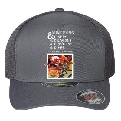 Dungeons & Diners & Dragons & Drive-Ins & Dives Flexfit Unipanel Trucker Cap