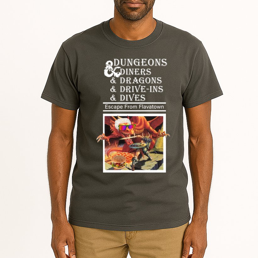 Dungeons & Diners & Dragons & Drive-Ins & Dives Tall T-Shirt