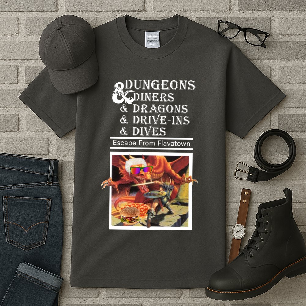 Dungeons & Diners & Dragons & Drive-Ins & Dives Tall T-Shirt