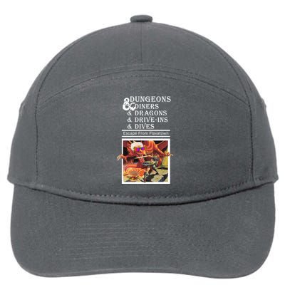 Dungeons & Diners & Dragons & Drive-Ins & Dives 7-Panel Snapback Hat