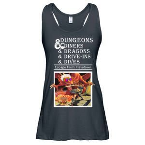 Dungeons & Diners & Dragons & Drive-Ins & Dives Ladies Essential Flowy Tank