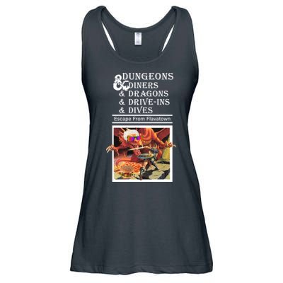 Dungeons & Diners & Dragons & Drive-Ins & Dives Ladies Essential Flowy Tank