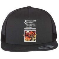 Dungeons & Diners & Dragons & Drive-Ins & Dives Flat Bill Trucker Hat