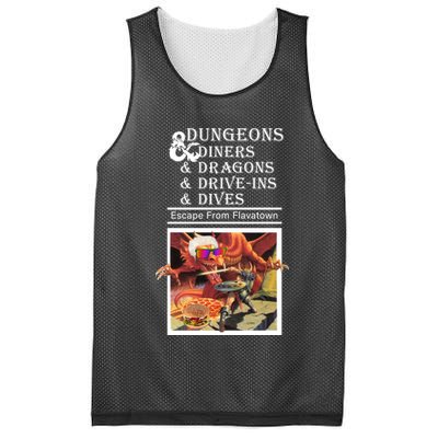 Dungeons & Diners & Dragons & Drive-Ins & Dives Mesh Reversible Basketball Jersey Tank