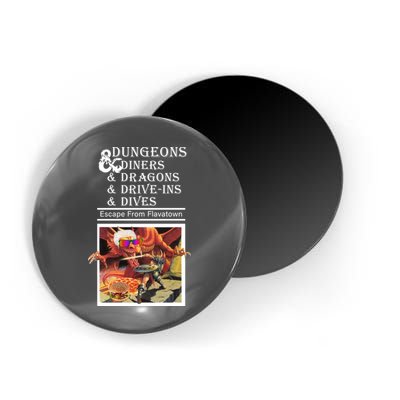 Dungeons & Diners & Dragons & Drive-Ins & Dives Magnet