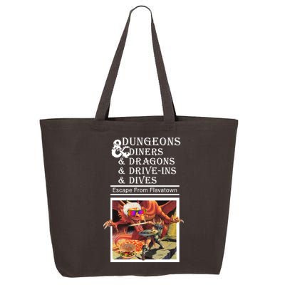 Dungeons & Diners & Dragons & Drive-Ins & Dives 25L Jumbo Tote