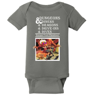 Dungeons & Diners & Dragons & Drive-Ins & Dives Baby Bodysuit
