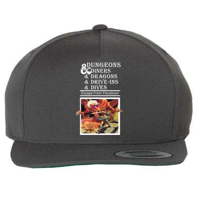 Dungeons & Diners & Dragons & Drive-Ins & Dives Wool Snapback Cap