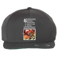 Dungeons & Diners & Dragons & Drive-Ins & Dives Wool Snapback Cap