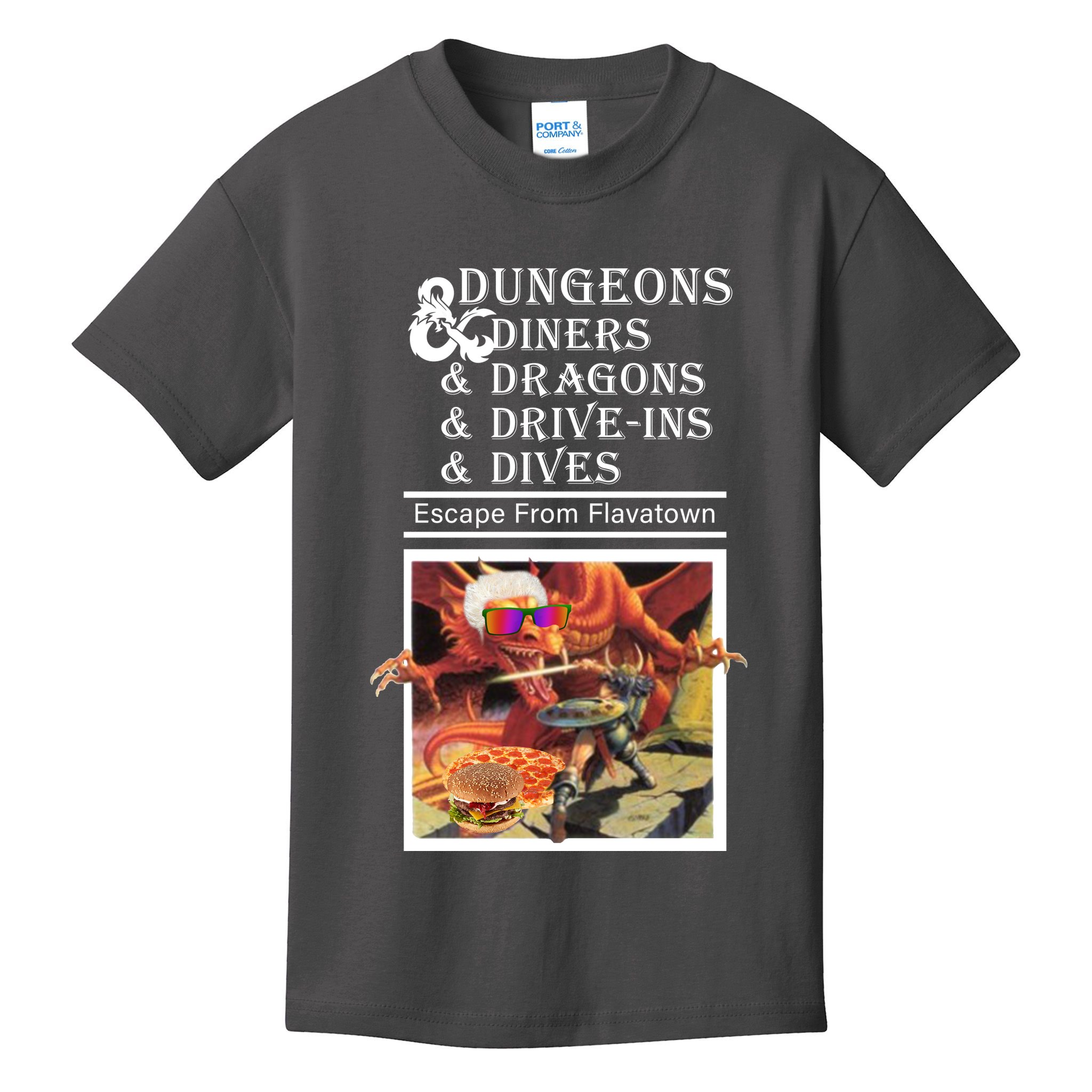 Dungeons & Diners & Dragons & Drive-Ins & Dives Kids T-Shirt