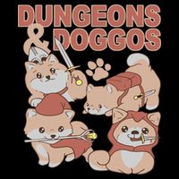 Dungeons & Doggos Cute Cooling Performance Crew T-Shirt