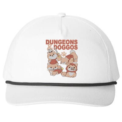 Dungeons & Doggos Cute Snapback Five-Panel Rope Hat