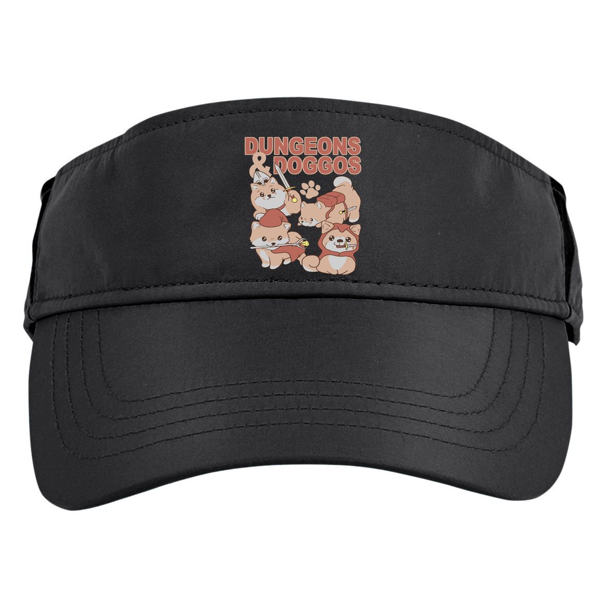 Dungeons & Doggos Cute Adult Drive Performance Visor
