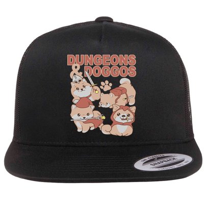 Dungeons & Doggos Cute Flatbill Hat