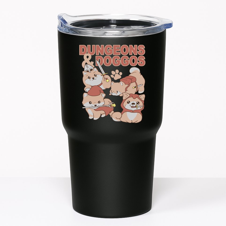 Dungeons & Doggos Cute Tumbler