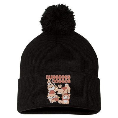 Dungeons & Doggos Cute Pom Pom 12in Knit Beanie