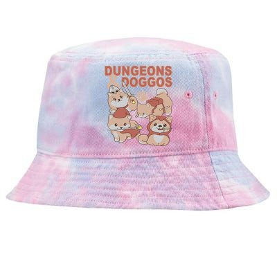 Dungeons & Doggos Cute Tie-Dyed Bucket Hat