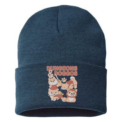 Dungeons & Doggos Cute Sustainable Knit Beanie