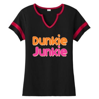 Dunkie Junkie Ladies Halftime Notch Neck Tee