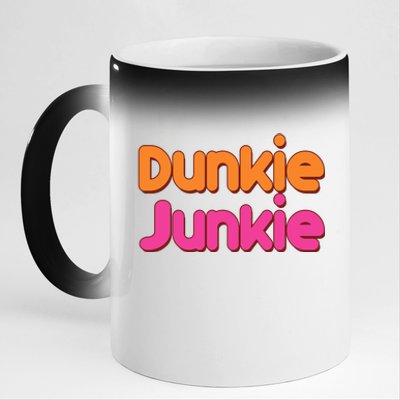 Dunkie Junkie 11oz Black Color Changing Mug