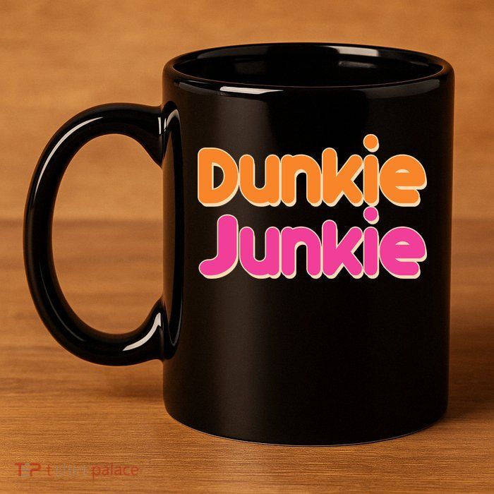 Dunkie Junkie 11oz C Handle Ceramic Mug