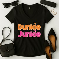 Dunkie Junkie Women's V-Neck T-Shirt